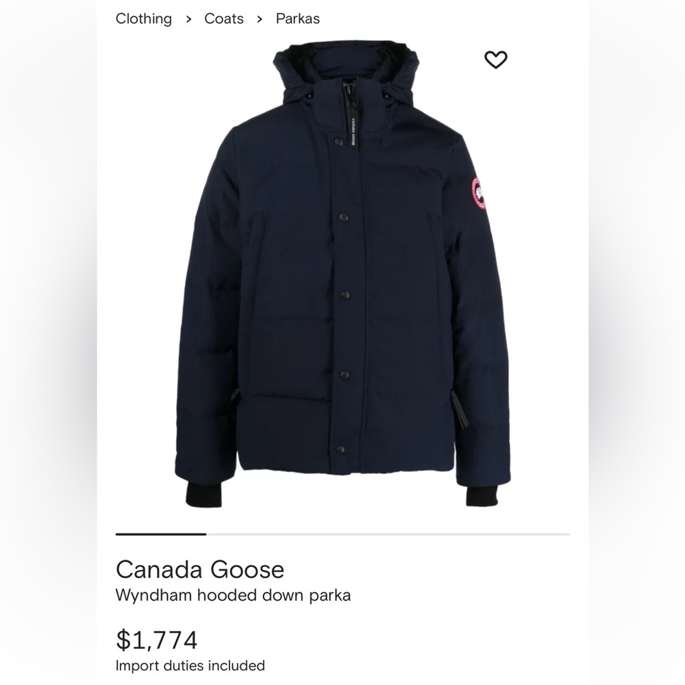 $1774 Canada Goose Wyndham down parka black sz SP style 3808M‎ unisex VIDEO incl